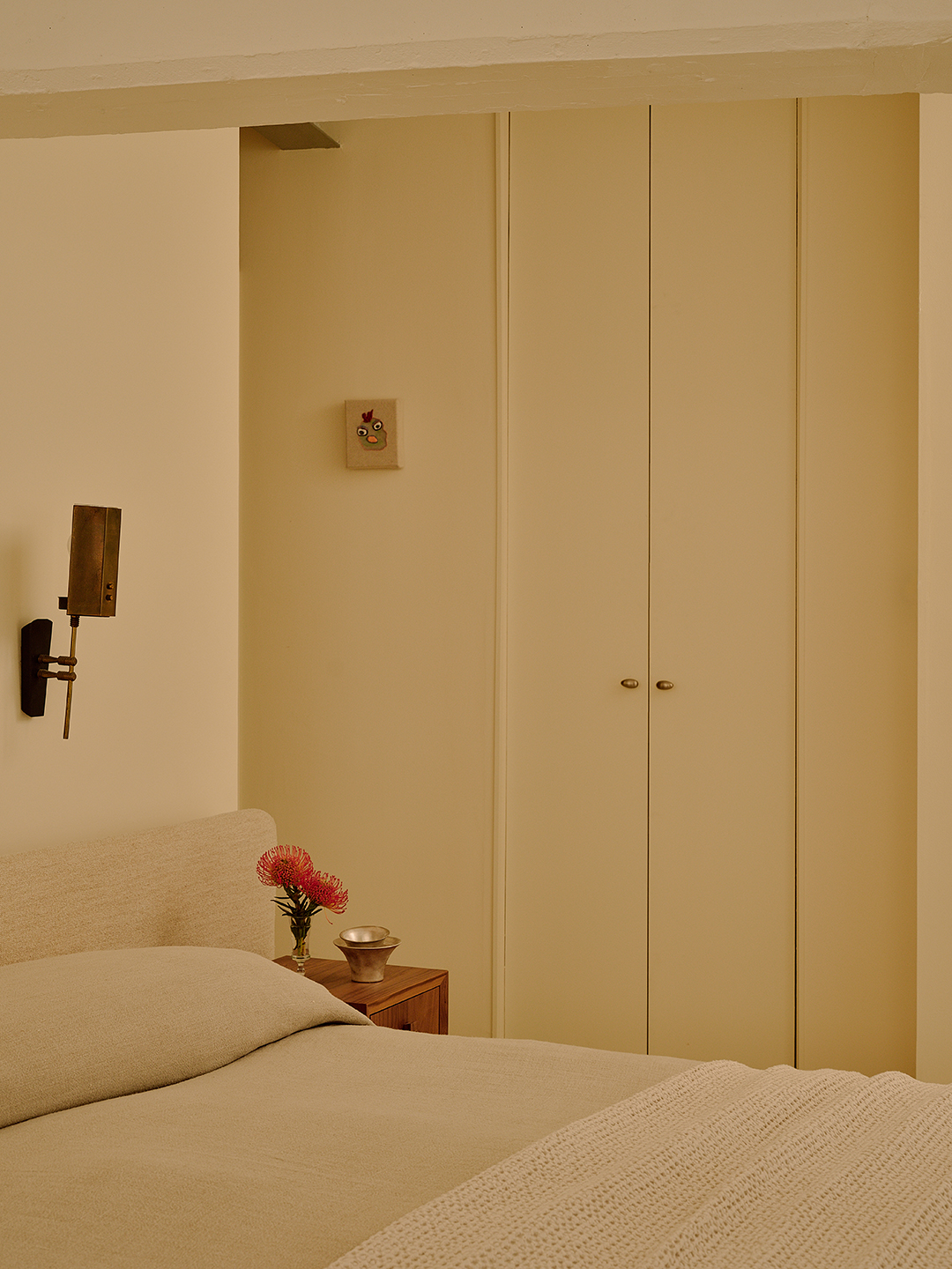 cream bedroom closets