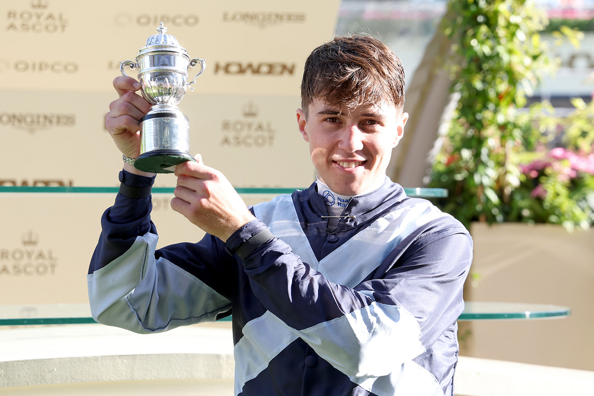 Dylan Browne McMonagle celebrating a win at Royal Ascot in 2024