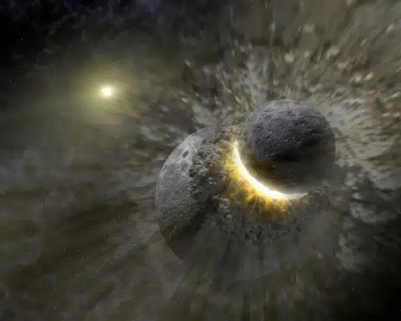 Earth’s Moon Is Thought To Have Formed In A Tremendous Collision.
