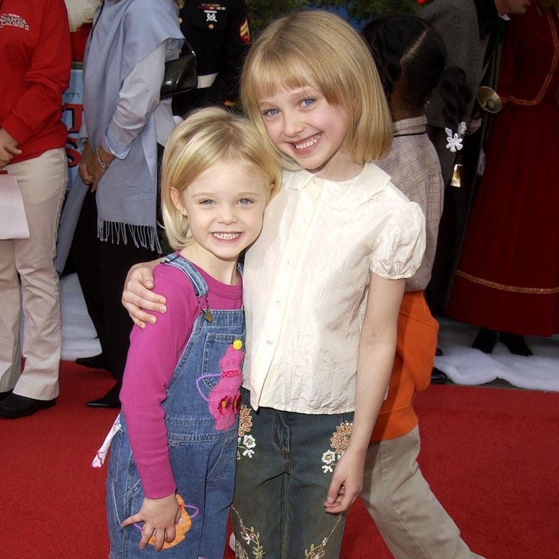 Elle and Dakota Fanning in 2002, soon after they appeared in the Sean Penn film I Am Sam. Photograph: Steve Granitz/WireImage