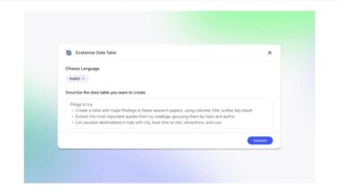 Google’s NotebookLM introduces Data Tables feature