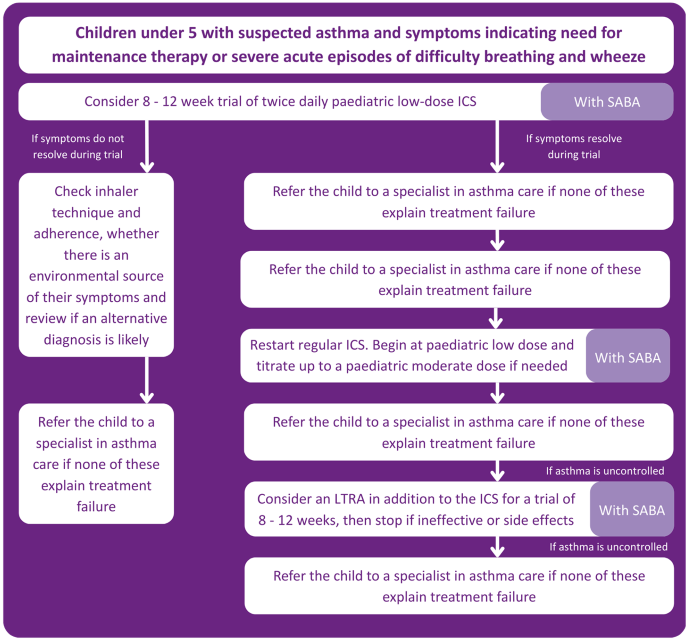 Asthma treatment and long-term management across all age groups