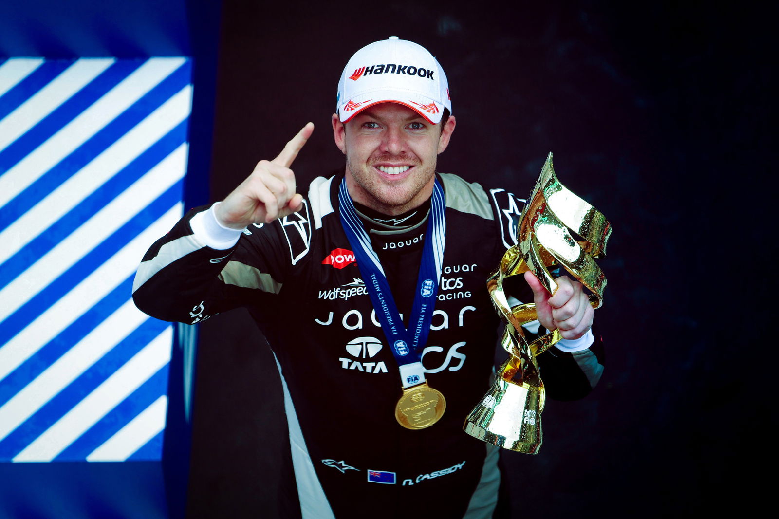 Nick Cassidy drives for Jaguar in the FIA Formula E World Championship.