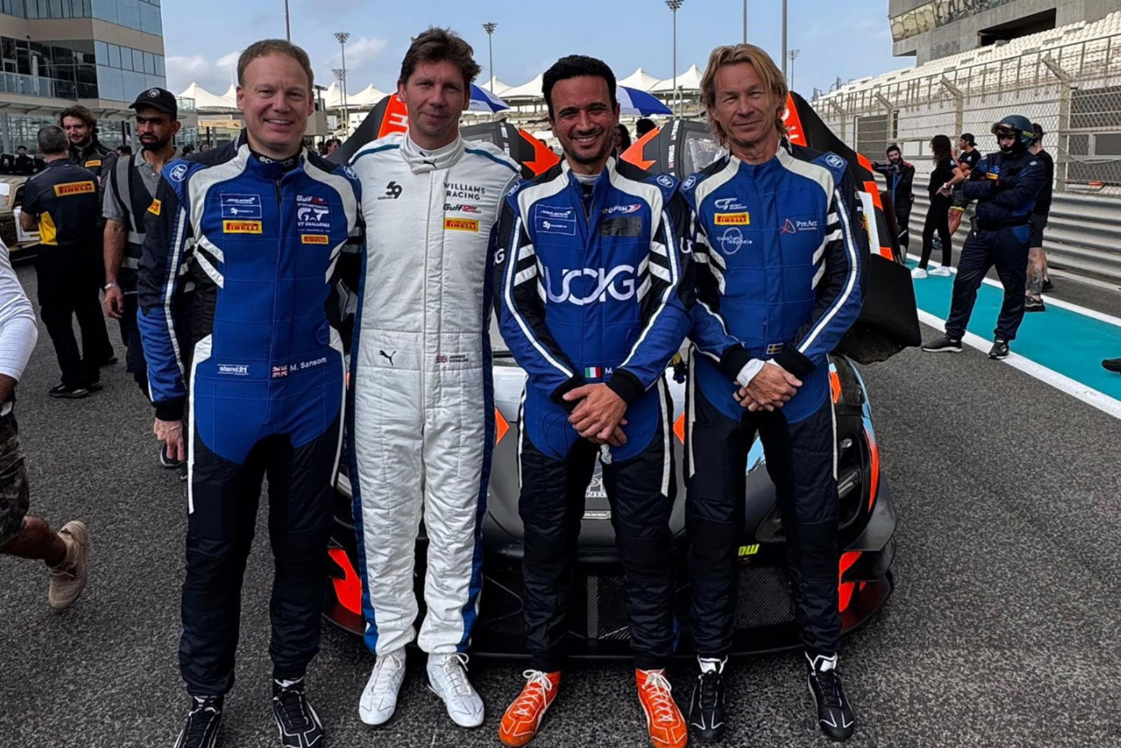 Williams F1 team principal wins on racing return