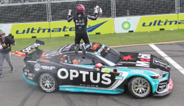 Mostert's championship-winning Mustang retired