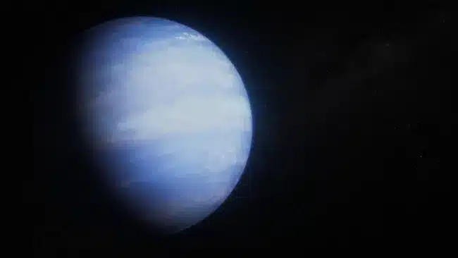 The Jwst Detected A Vast Helium Cloud Streaming From The Super Puff Exoplanet Wasp 107b, Trailing Ahead Of The Planet In Its Orbit Around The Star.