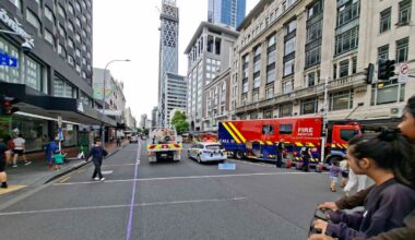 Firefighters battle blaze in basement of six-storey Dilworth Building in downtown Auckland