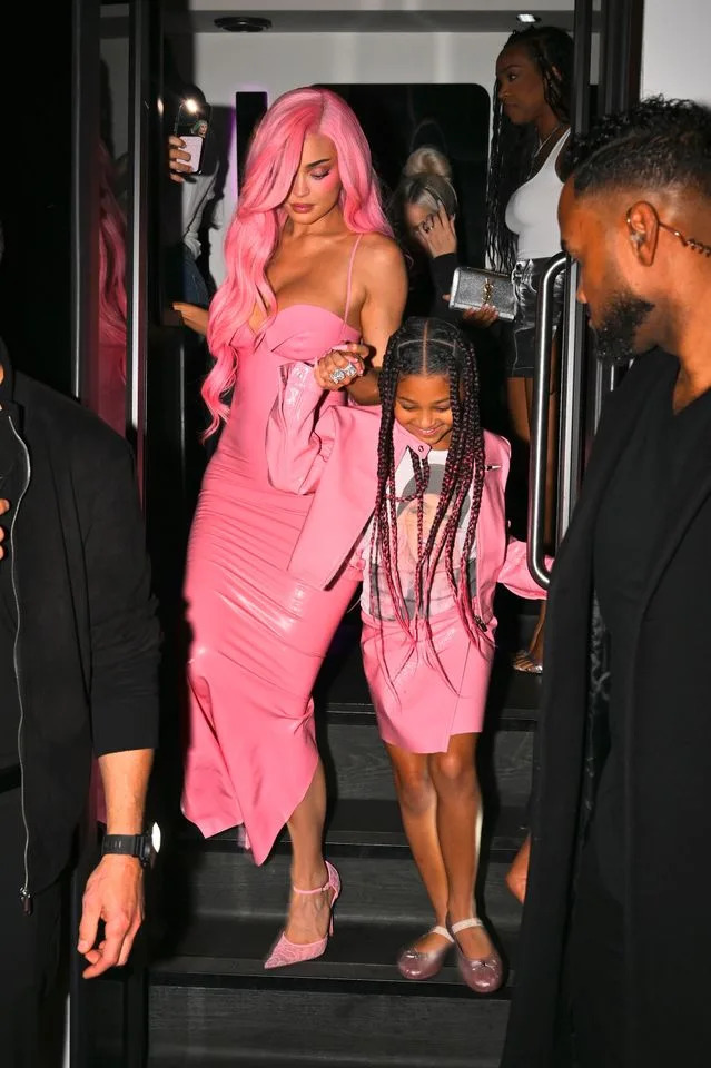 Getty Images Kylie Jenner with daughter Stormi on October 17, 2025 in Los Angeles, California.