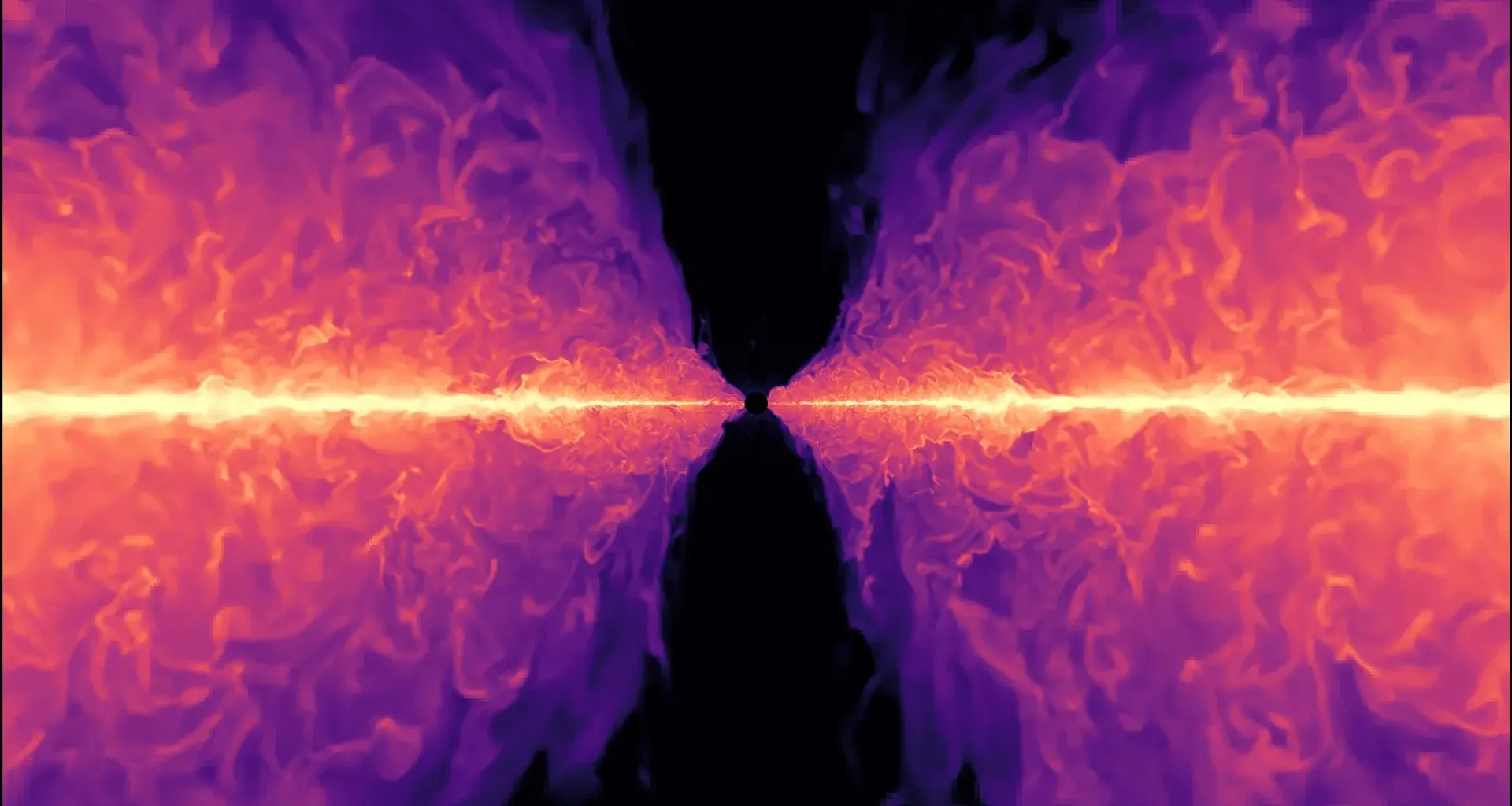 This simulation reveals what really happens near black holes