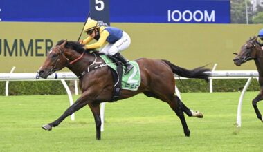 Warwoven winning at Randwick on Saturday.  Photo: Bradleyphotos.com.au