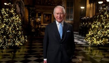 King Charles delivers Christmas Day message from Westminster Abbey