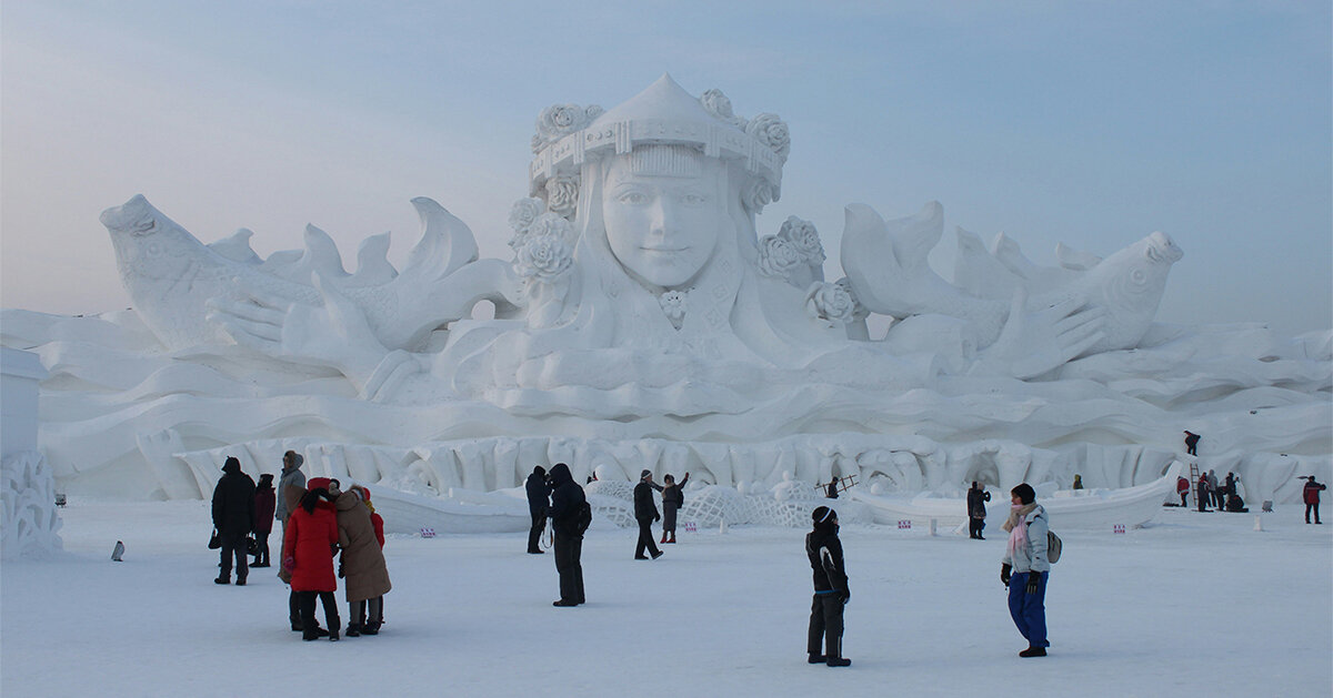 ephemeral art and architecture for sub-zero temperatures