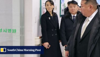 Kim’s sister spotted with suspected luxury Chinese foldable phone