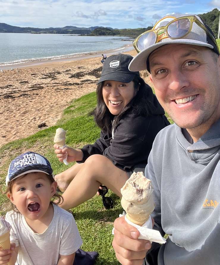 The Southams' three-bedroom home in Cable Bay, in the Far North, fetched $890,000. Photo / Supplied