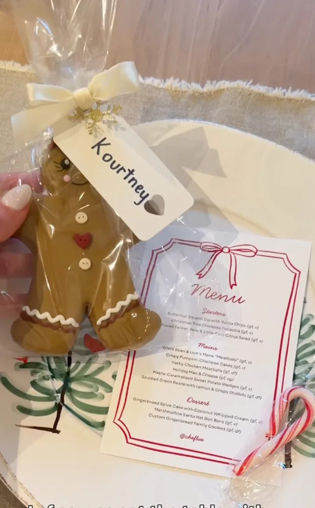 Kourtney Kardashian Holiday Meal