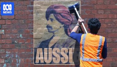 'Aussie' poster in Adelaide vandalised with white supremacist message
