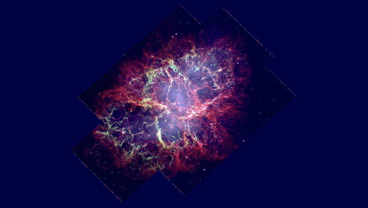 First Hubble View Of The Crab Nebula In 24 Years Highlights Enigmatic "Knots" In Iconic Supernova Remnant