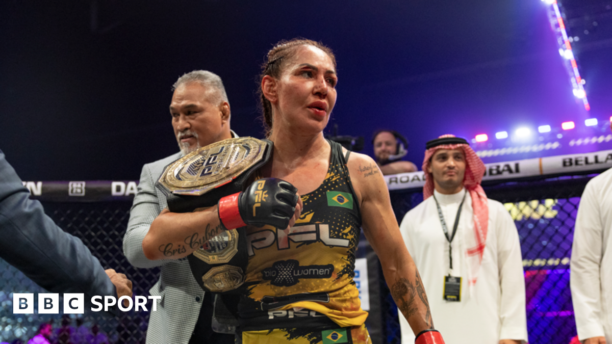 Cris Cyborg after beating Larissa Pacheco in October 2024