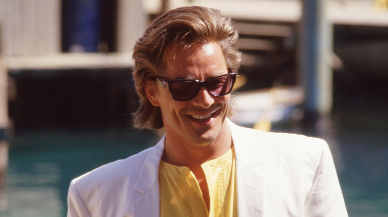 Don Johnson at a Miami Vice promotional event in 1987
