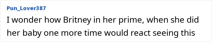 Comment expressing curiosity about how Britney Spears in her prime would react to recent bikini slip and yacht kiss with a mystery man.