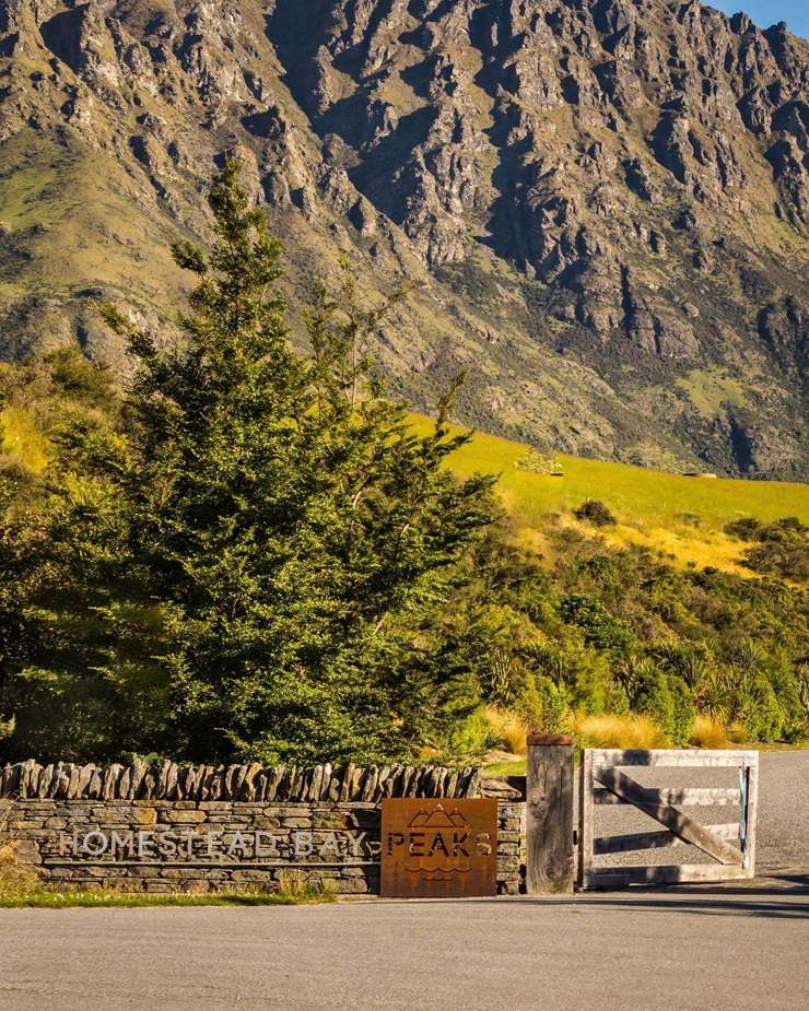 New build homes and sections in the Homestead Bay Peaks estate look out over Lake Wakatipu. Photo / Supplied