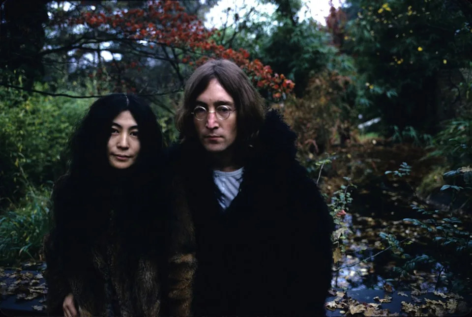 Yoko Ono and John Lennon in December 1968. Getty Images