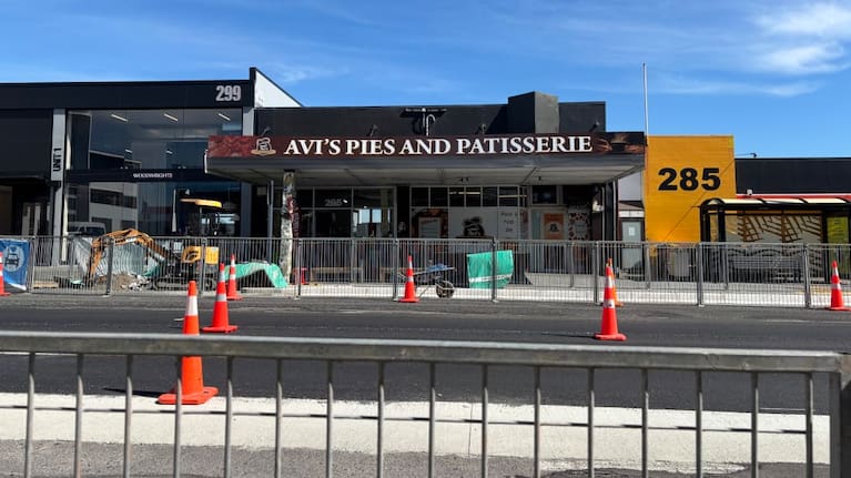 Fences and cones have been a feature outside Avi’s Pies and Patisserie for months now.