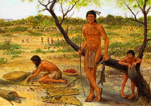 Humans may have used bow-and-arrow in the early Upper Paleolithic as well as spear-throwers. Image credit: sjs.org / CC BY-SA 3.0.