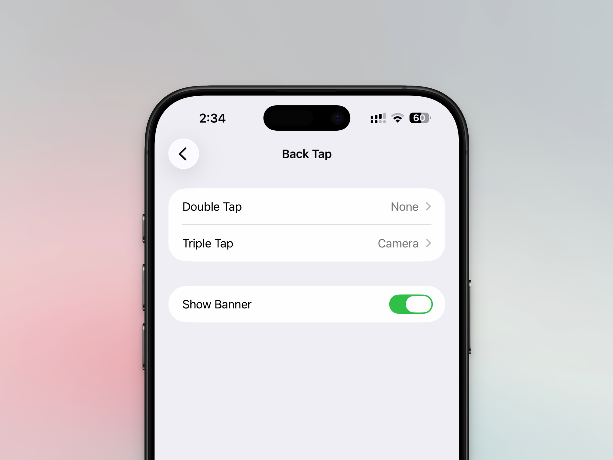 iPhone Back Tap Gestures