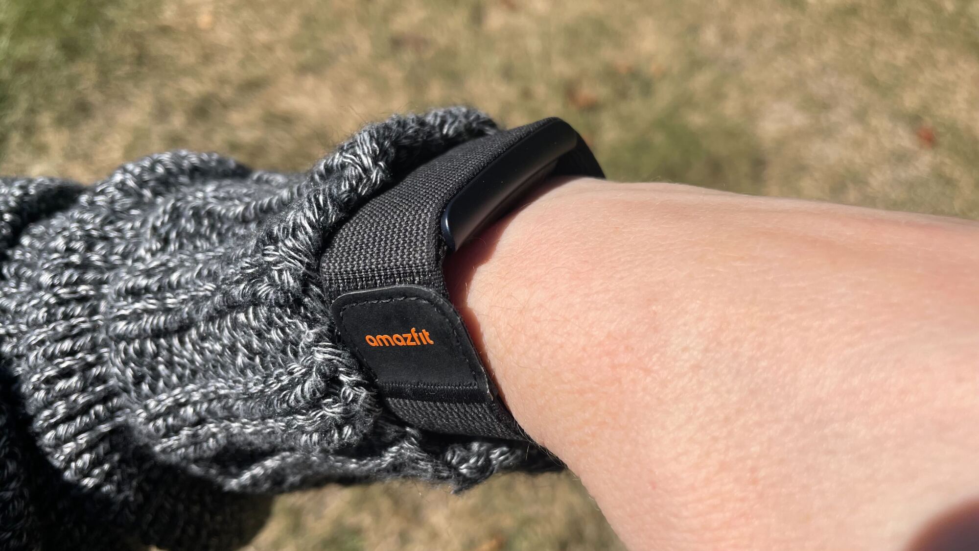 Helio Strap on my wrist