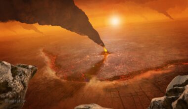 The Quetzalpetlatl Corona, located in Venus’ southern hemisphere, depicts active volcanism and a subduction zone, where the foreground crust plunges into the planet’s interior. Credit: NASA/JPL-Caltech/Peter Rubin