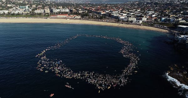 Surfers converge on Bondi to remember shooting victims