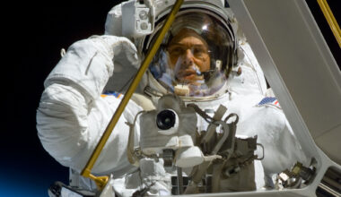 NASA astronaut during space walk