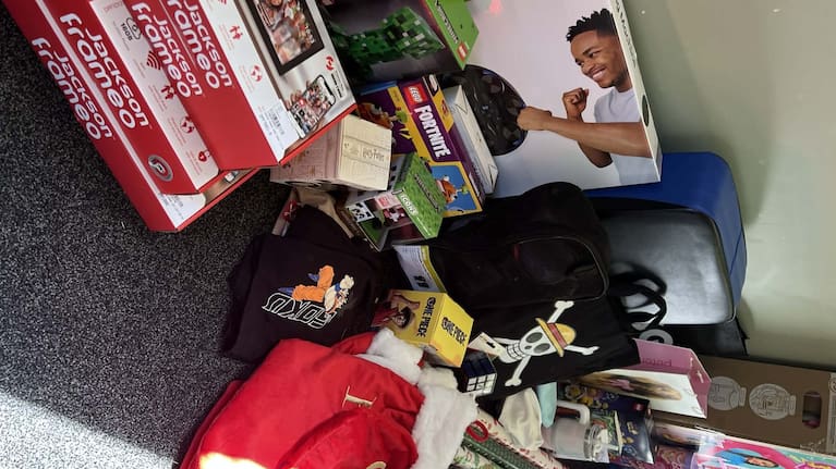 Letitia begins stockpiling presents in November.