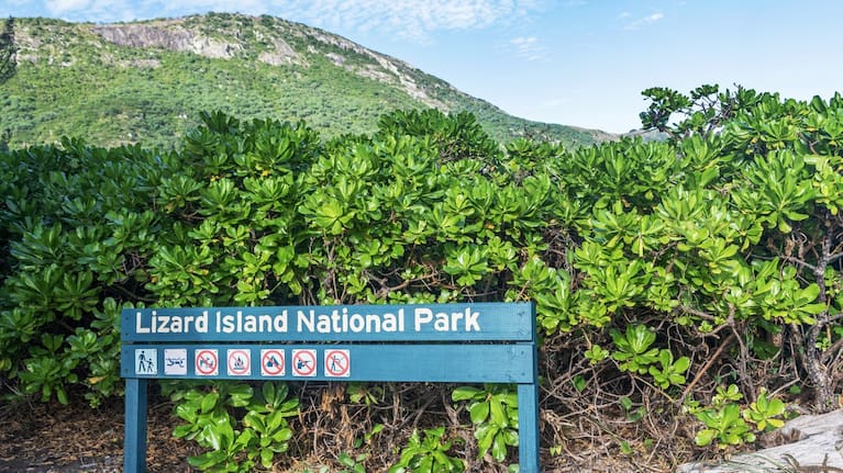 Lizard Island National Park on Great Barrier Reef in north-east of Queensland.
