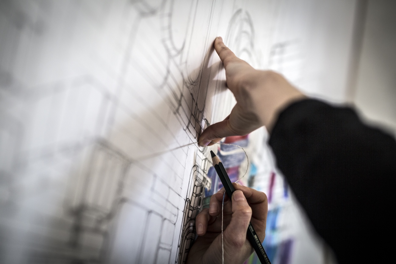 Architectural Drawing by Margritt