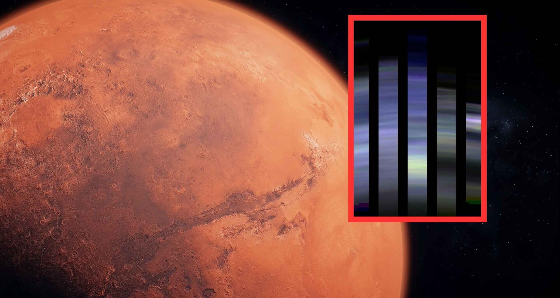 Detailed images of sunset on Mars show different layers and colors