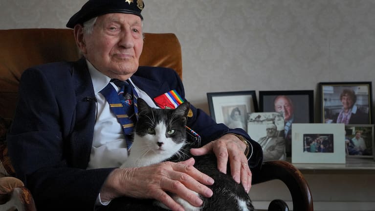Mervyn Kersh D-Day veteran who fought in the Normandy Campaign.