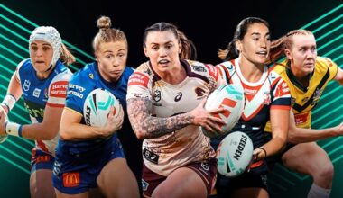 NRLW 2025, Best 5 players, David Middleton, Rugby League Official Annual 2025, Church, Upton, Robinson, Kernick, Southwell
