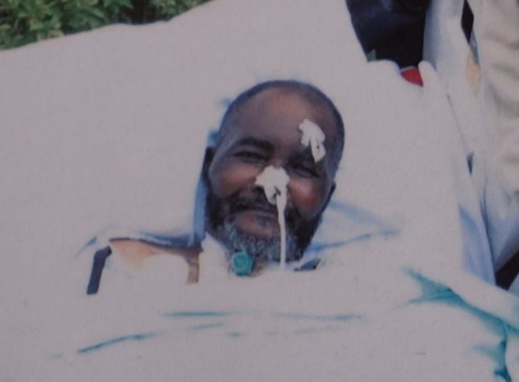 Joshua Obinim at the hospital. Credit: SkyNews