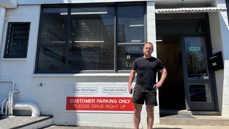 Owner of Alloy Wheel Repair Ashley Ghillam can’t count how much money the business has lost as a result of the roadworks.
