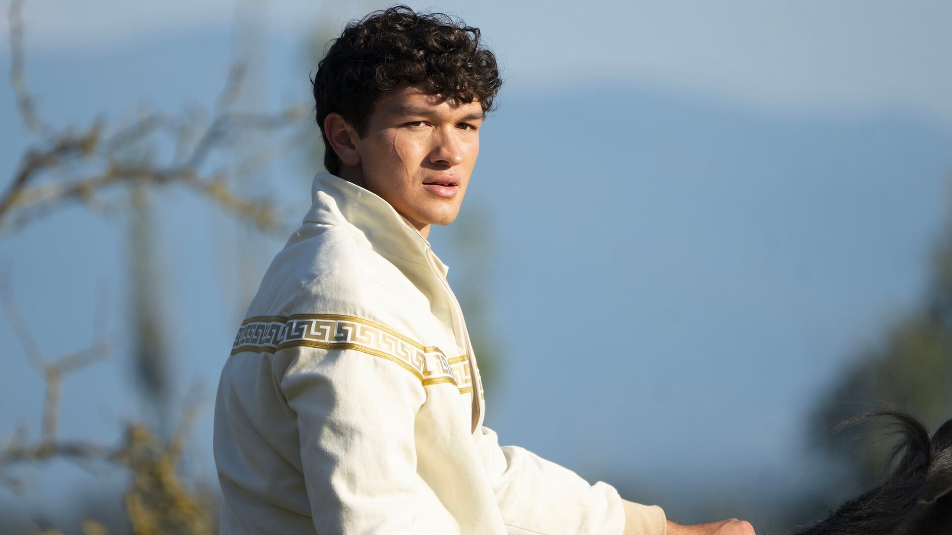 Luke on a horse in Percy Jackson and the Olympians.