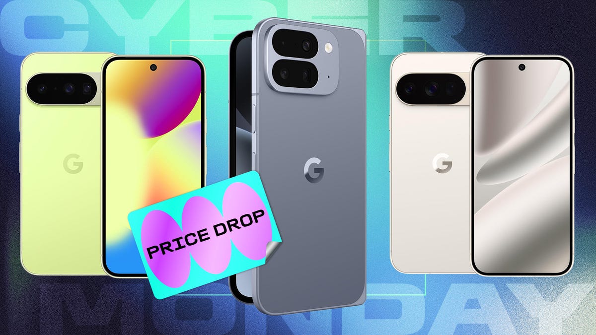 Google Pixel 10 on a bright background.