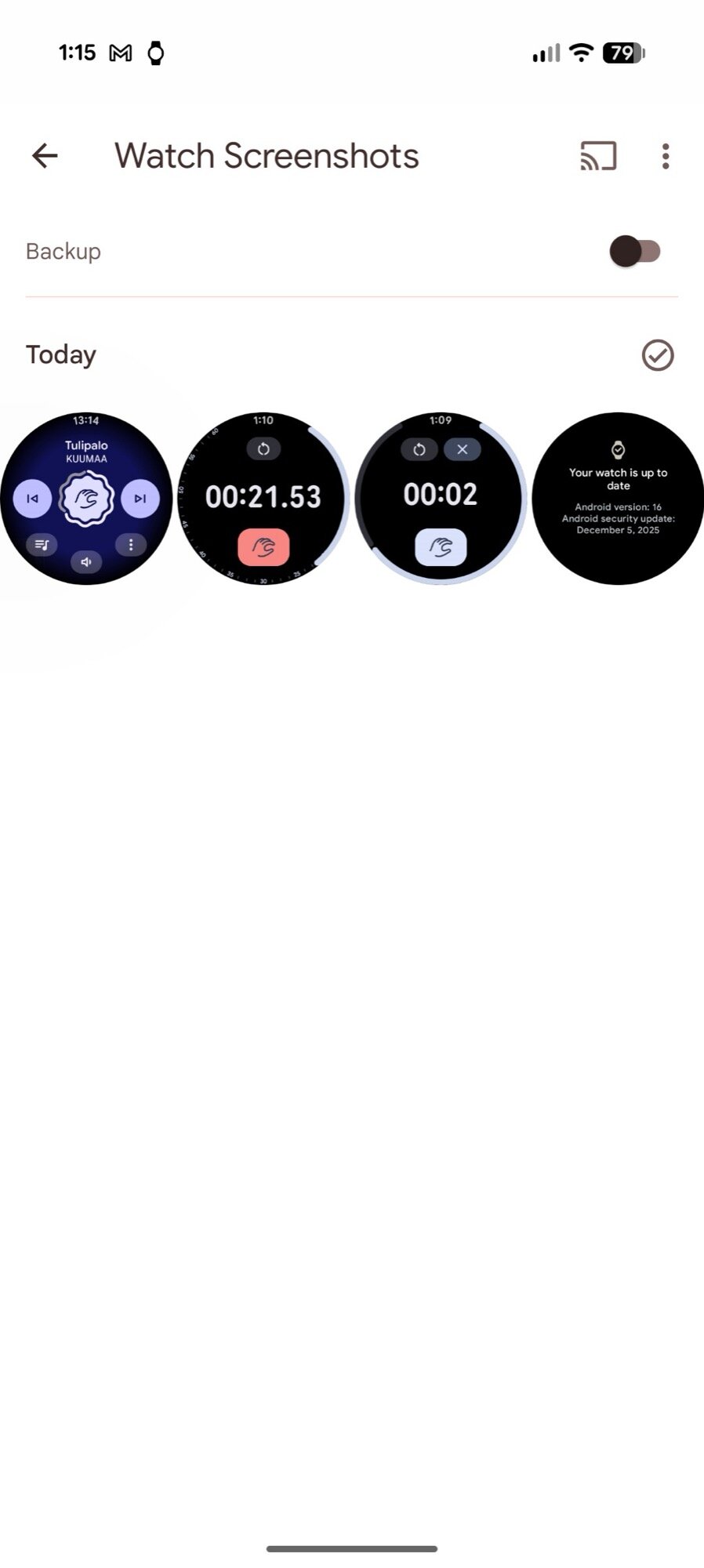 pixel watch automatically saved screenshot view in photos 2