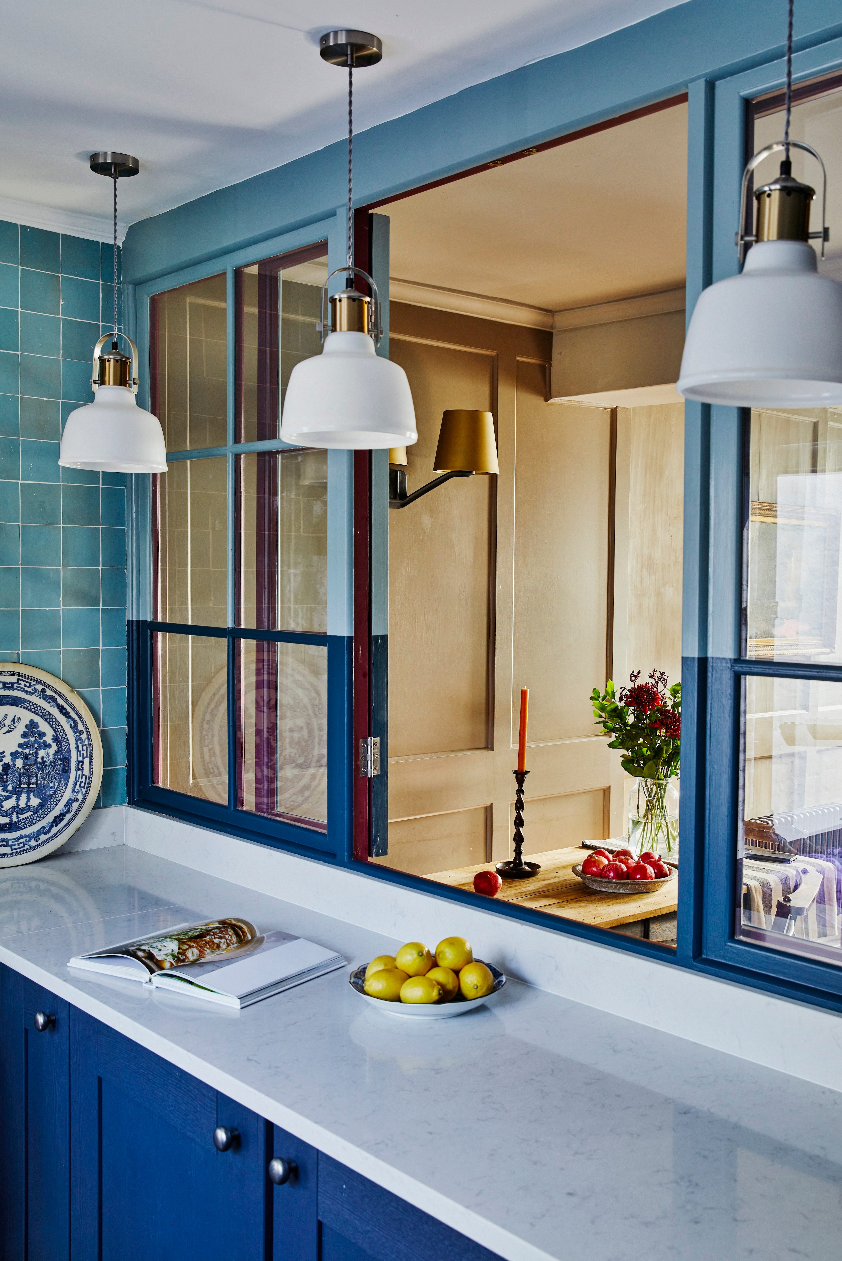 kitchen trends 2025 colourful framing