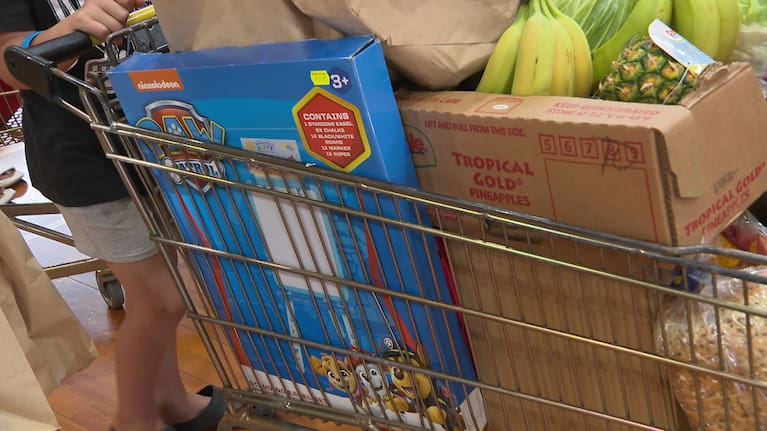 Presents and kai donated to the Auckland City Mission.