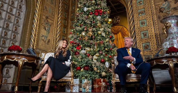 Trump warns of 'bad Santa' infiltration in jovial kids Xmas calls