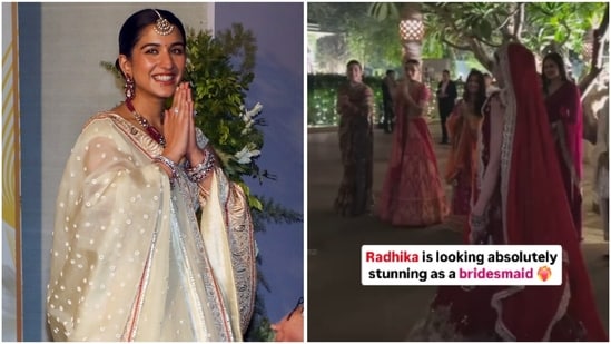 Watch Radhika Ambani steal the spotlight at her friend's wedding!(Instagram)
