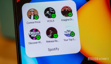 spotify android app home screen shortcuts 1