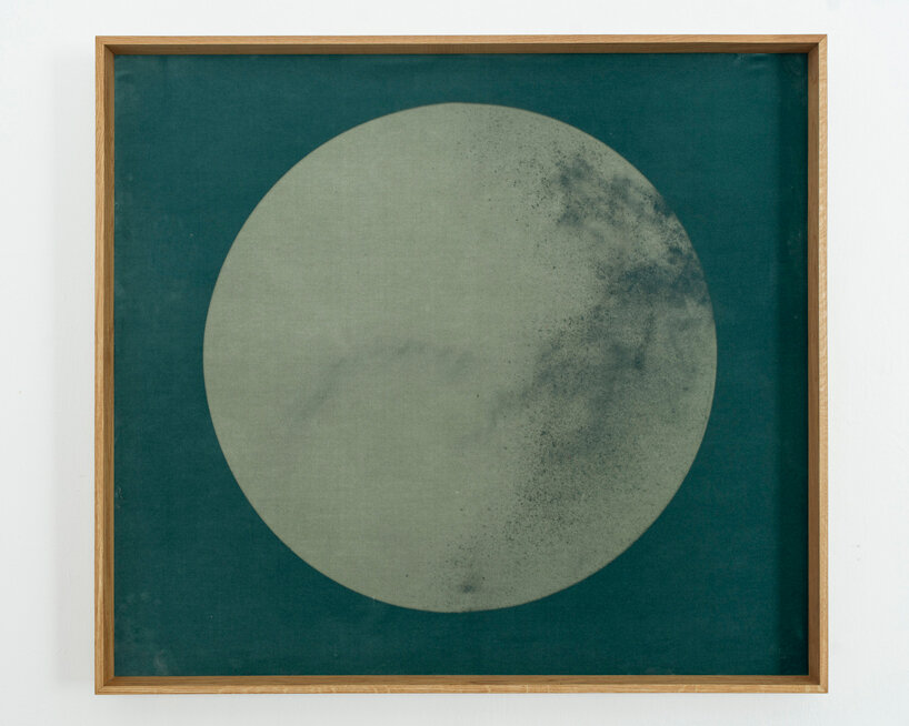 nicolas grospierre’s velvet heliograms are made by months of direct sun exposure